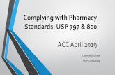Complying with Pharmacy Standards: USP 797 & 800
