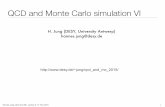 QCD and Monte Carlo simulation VI