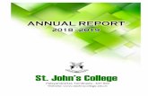 ANNUAL REPORT - St.John's College