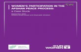 WOMEN S PARTICIPATION IN THE AFGHAN PEACE PROCESS