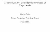 Classification and Epidemiology of Psychosis
