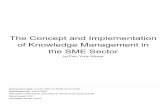 the SME Sector of Knowledge Management in The Concept and ...