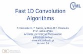 Fast 1D Convolution Algorithms - Drone Research