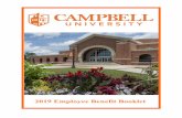 2019 Employee Benefit Booklet - Campbell University