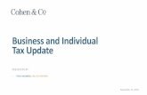 Business and Individual Tax Update