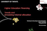 Higher Education Financing Trends and simulating internal ...