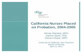 California Nurses Placed on Probation, 2004-2005