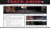 LED-ILLUMINATED BARRIER GATE ARMS