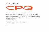 F4 Introduction to Property and Private Client