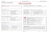 Corolla 2016 Keyless Entry Toyota