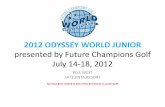 2012 ODYSSEY WORLD JUNIOR
