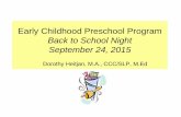 Early Childhood Preschool Program - Grosse Pointe Public ...
