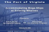Accommodating Mega-Ships at Existing Wharves