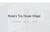 Rosie’s Tiny House Village - Seattle