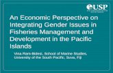 An Economic Perspective on Integrating Gender Issues in ...