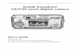 Kodak EasyShare CX7530 zoom digital camera