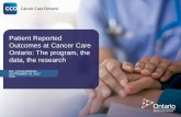 Patient Reported Outcomes at Cancer Care Ontario: The ...