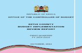 KITUI COUNTY BUDGET IMPLEMENTATION REVIEW REPORT
