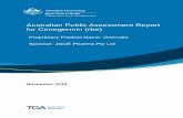 Australian Public Assessment Report for Cenegermin (rbe)