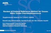 Review of Federal Reference Method for Ozone: Nitric Oxide ...