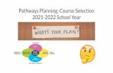 Pathways Planning: Course Selection 2021-2022 School Year
