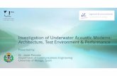 Investigation of Underwater Acoustic Modems: Architecture ...
