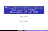 Matrix-valued Stochastic Processes- Eigenvalues Processes ...