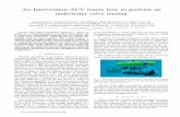 An Intervention-AUV learns how to perform an underwater ...