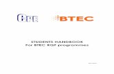 STUDENTS HANDBOOK For BTEC RQF programmes