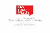 Do The Math Technology User’s Guide