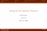 Solving the 3-D `Sphoisson' Equation