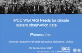 IPCC WGI AR6 Needs for climate system observation data
