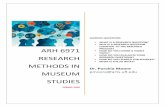 ARH 6971 Research Methods in Museum Studies