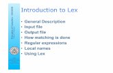 Introduction to Lex - inf.unibz.it