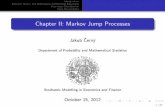 Chapter II: Markov Jump Processes