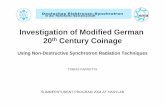 Investigation of Modified German 20th Century Coinage