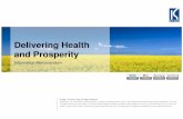 Delivering Health and Prosperity
