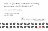 Estate Planning Instruments in the Pandemic - DC Bar
