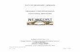 CITY OF NEWPORT, OREGON REQUEST FOR PROPOSALS …