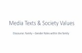 Media Texts & Society Values
