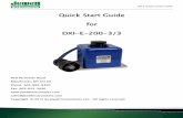 DXI-E-200-3,3 Quick Start Guide - PM Instrumentation