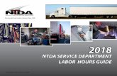NTDA 2018 Service Department Labor Hours Guide Report - 090818