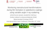 Monitoring nanostructural transformations during film ...
