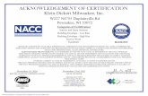 FD-60 Acknowledgement of Certification