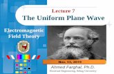 Lecture 7 The Uniform Plane Wave - Piazza