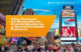 The Power of Brands to Contribute to a Sustainable Future
