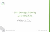 IBHE Strategic Planning Board Meeting