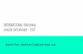 INTERNATIONAL/National senior internship- 2019