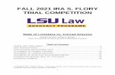 FALL 2021 IRA S. FLORY TRIAL COMPETITION