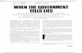 WHEN THE GOVERNMENT TELLS LIES